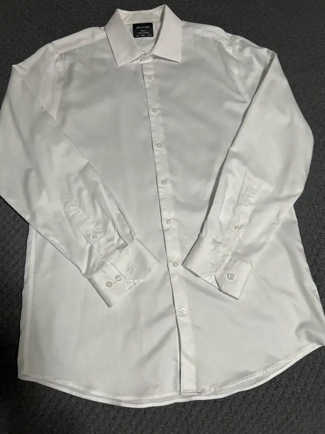 Men’s Grey Suit & Dress Shirt,  Small-Med, Excellent Condition in Men's in Red Deer - Image 9