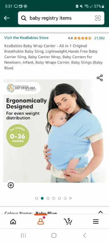 Baby Wrap Carrier (NEW), View more
