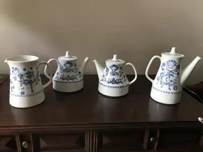 Mid Century Modern Scandi Figgjo Flint "Lotte" tea coffee pots, View more