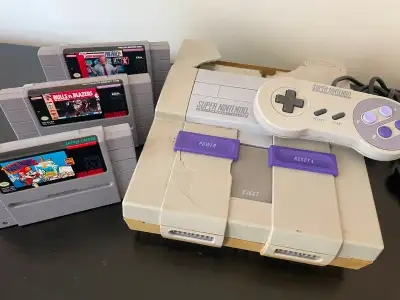 Super Nintendo snes console controller Mario Paint, View more