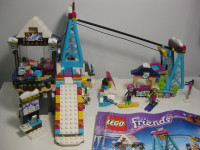 Lego Friends Snow Resort Ski Lift (complete with manual)