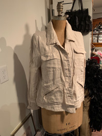 Linen Jacket Ivory color 