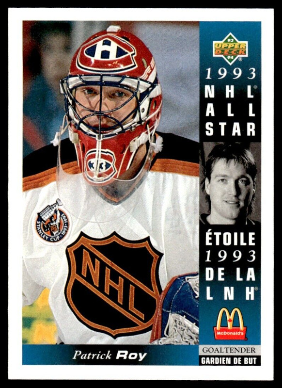 McDONALD's HOCKEY SET … 1993-94 … 27 cards inc PATRICK ROY, BURE in Arts & Collectibles in City of Halifax