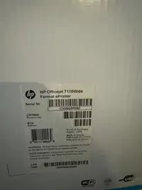 Brand new HP OfficeJet 7110 Wide Format ePrinter