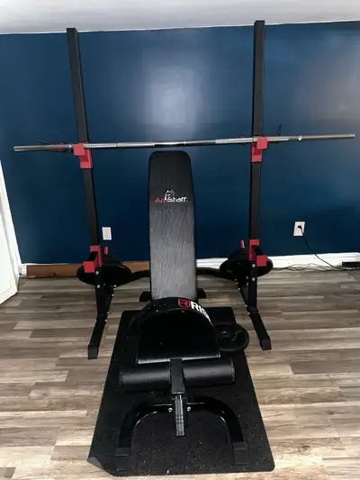 Gym maison complet – Bowflex & Armstaff (1 200 $)-Home gym setup, View more