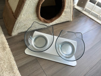 Cat Bowl with Raised Stand