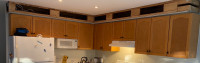 Kitchen wall cabints floor cabinets - no doors or drawers