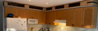 Kitchen wall cabinets  - no doors, View more