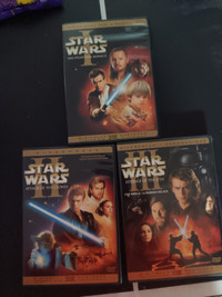 Star Wars DVDs episodes 1-3