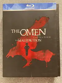 The Omen Collection 1 2 34 movie bluray set EUC Halloween Horror