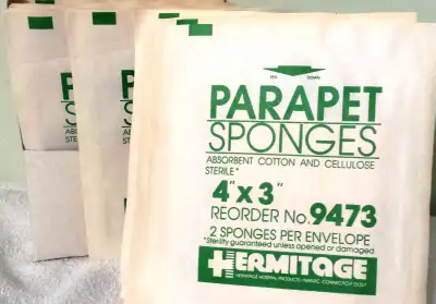 Medical sponges / wound dressings, View more