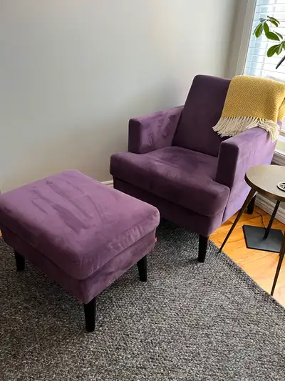 Chairs (2) and Ottoman