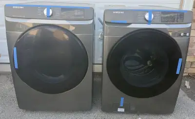 27” SAMSUNG SET ELECTRIC WASHER AND DRYER FRONT LOAD STACKABLE , View more