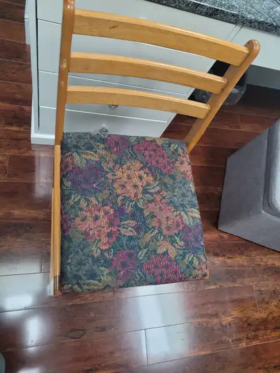 6 wooden chairs, View more