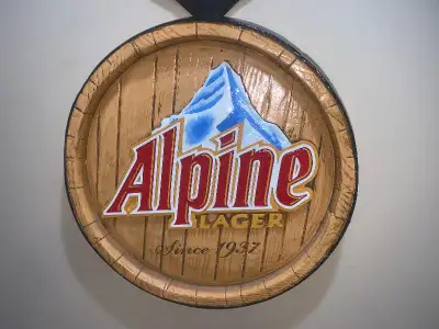 Vintage Moosehead Alpine Lager beer Bar sign Mint condition, View more