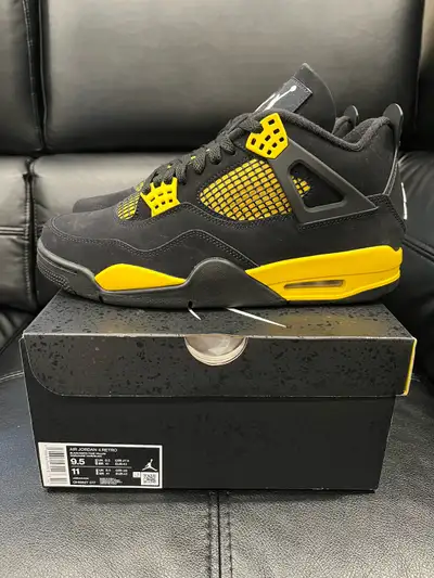 Air Jordan 4 Retro • Thunder • Size 9.5, View more