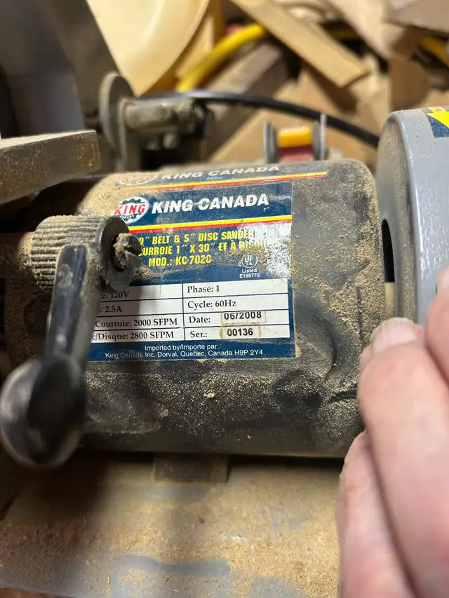 King Canada Belt Sander in Power Tools in Woodstock - Image 2