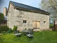 Stone carriage house on Wolfe Island