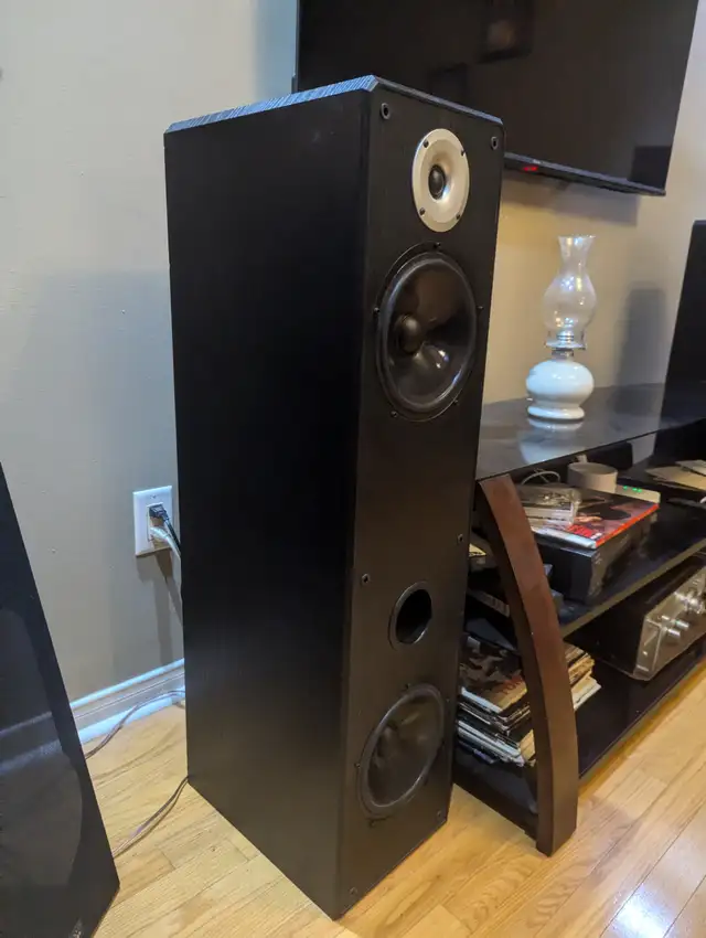 USED ACOUSTIC PROFILE 88.7 FLOOR SPEAKERS GOOD WORKING in Speakers in Markham / York Region - Image 5