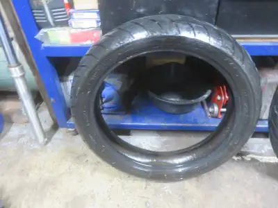Road rider AVON tire, excellent tread measured at 8mm. 130/70-18 Rear $65