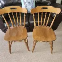 TWO MAPLE CHAIRS FOR SALE!