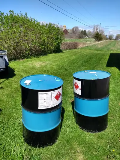 One Metal Barrel - Empty. Dimensions are 3 foot high, and 23 inches in diameter. See pics. $25.00 61...