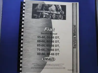 Fiat Tractor Shop Service Manual Jensales Reprint FI-S-55-66+, View more