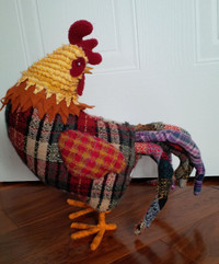 Coq Décoratif en Tissus - Decorative Fabric Rooster