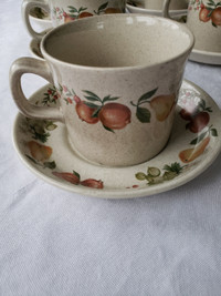 Wedgwood Quince Coffee/Teacups with Saucers