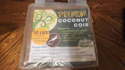 Premium Coco Coir Brick - 10LBS / 4.5KG - 100% Organic, View more