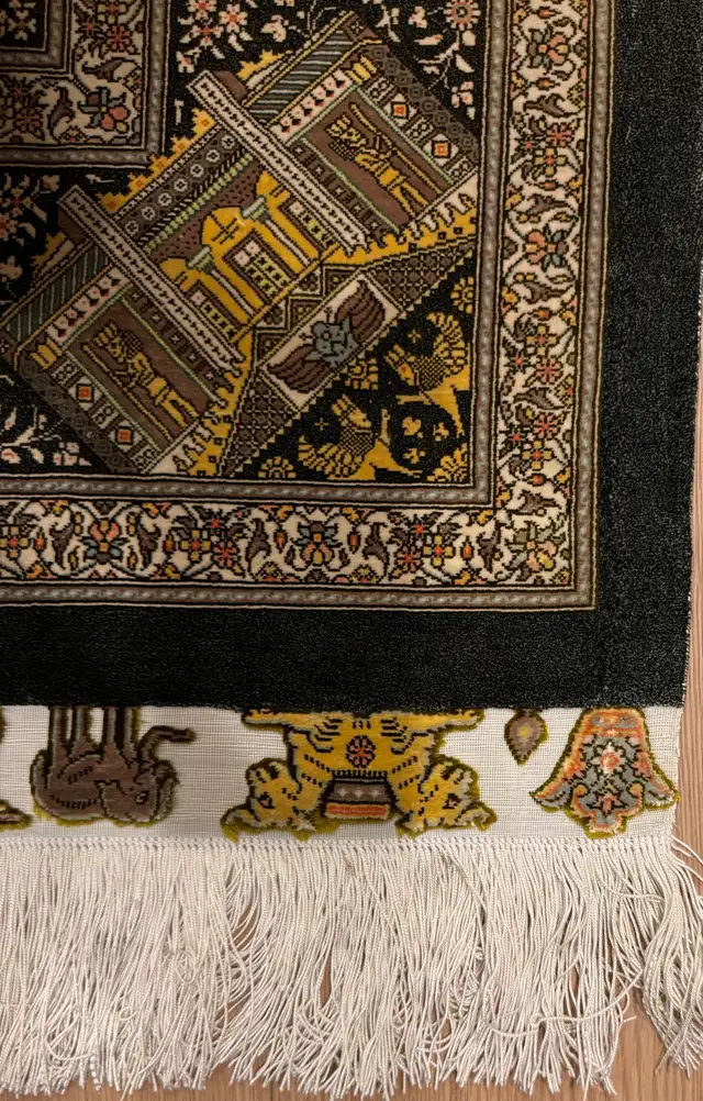 Persian Silk Rug, QUM HANDMADE AREA, TRADITIONAL JAMSHIDI | Rugs ...