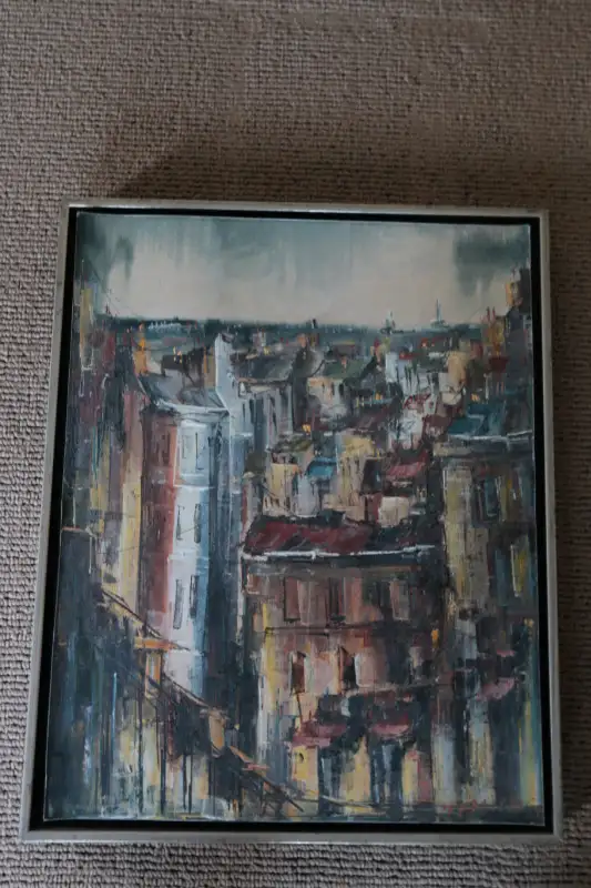 2 Paintings by Tepo. Paris street scenes63010223982209121
