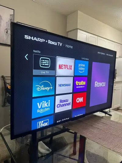 43-Inch Sharp 4K Roku Smart TV – Excellent Condition, View more