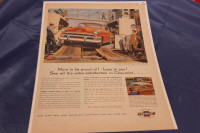 1954 Chevrolet Bel Air Sport Coupe Original Ad 54 Chev
