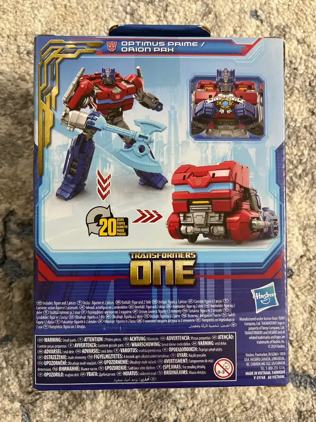 Transformers ONE Optimus Prime Orion Pack in Toys & Games in City of Toronto - Image 3