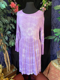 Lavender Lilac purple Yaya 90s tunic dress top size medium to la