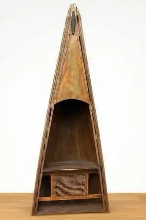 6’7” tall antique/vintage canoe shelf  reclaimed woo, View more