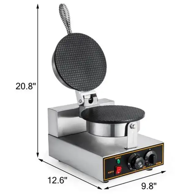 110V Ice Cream Waffle Cone Maker Crepe Making Machine 02270764661853851651120