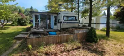 DEMO PARK MODEL TRAILER DECKS SUNROOM REMOVAL & DISPOSAL, View more