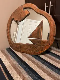Homemade vintage hallway mirror