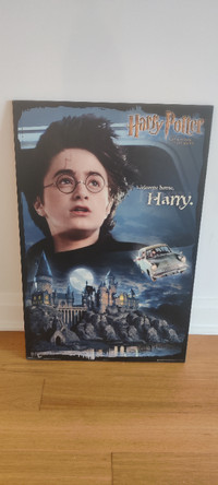 Large Wooden Harry Potter Movie Poster