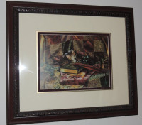 Ltd. Ed Vintage Sandra Kuck "Katy&Oliver" framed print#2178/3000