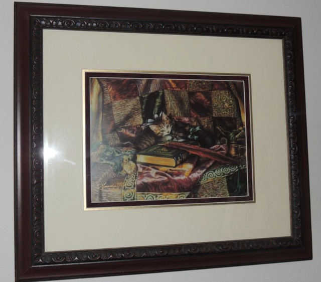Ltd. Ed Vintage Sandra Kuck "Katy&Oliver" framed print#2178/3000 in Arts & Collectibles in St. Catharines