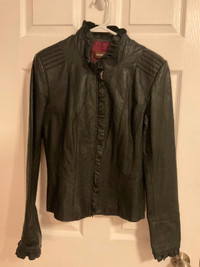 Danier black leather jacket (women’s small)