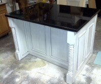 Brand new Kitchen Island with solid maple raised doors