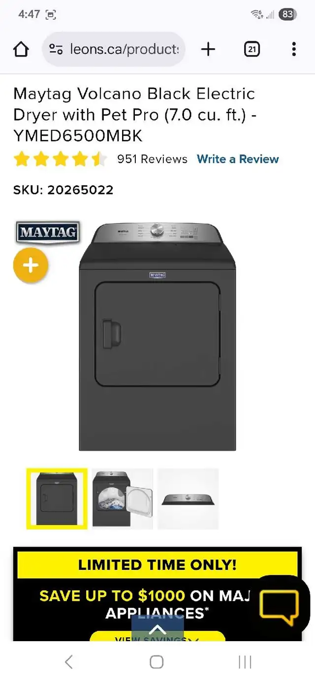 Maytag washer and dryer set in Washers & Dryers in Belleville - Image 4