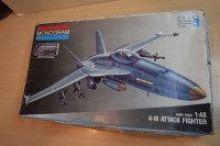 A-18 Attack Fighter by Monogram - 1:48 Scale  model airplane kit