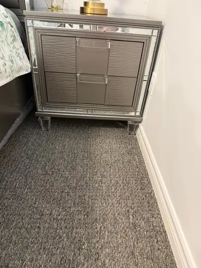 Comes with: Queen Size bed and mattress Two side tables Dresser with mirror. In great condition. Pic...