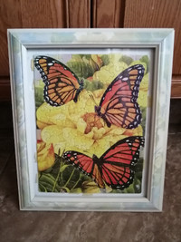 Framed butterfly puzzle