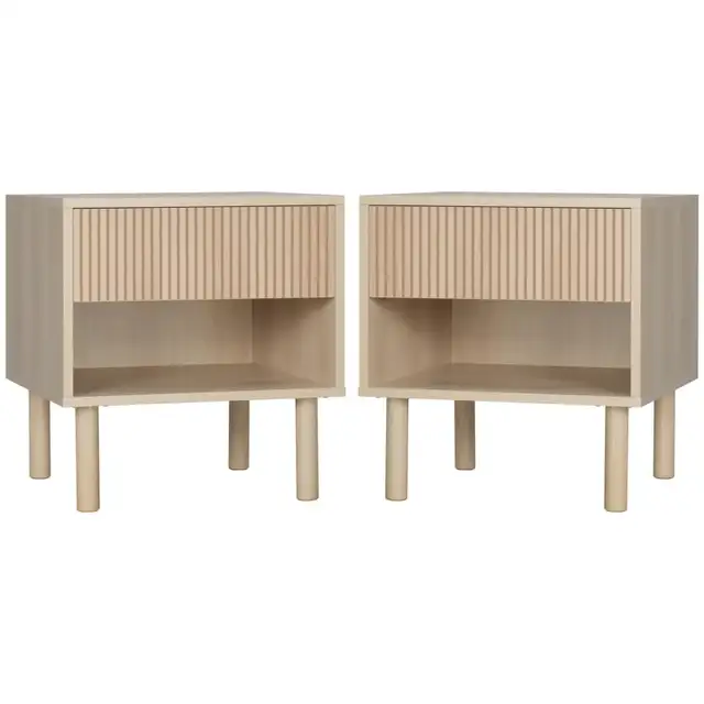 Modern Nightstand, Side Table with Storage Shelf and Drawer in Dressers & Wardrobes in Markham / York Region - Image 11